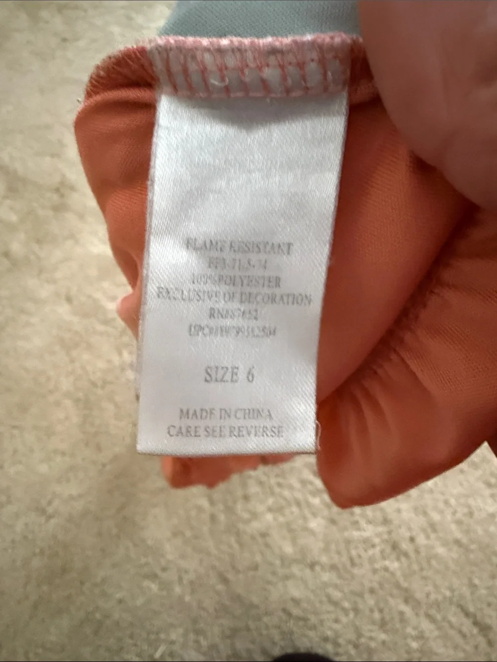 Disney Moana Nightgown in Coral and Teal. Size 6. Soft. Comfortable. Bedtime. - Picture 9 of 15
